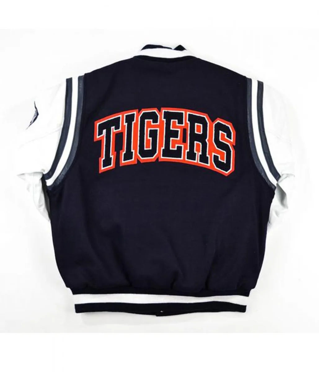 Tigers Jackson State University Motto 2.0 Letterman Jacket - back view