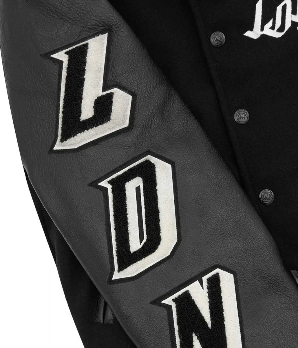 Billionaire Boys Club Ldn Letterman Black Jacket - alternate view