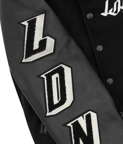 Billionaire Boys Club Ldn Letterman Black Jacket - alternate view