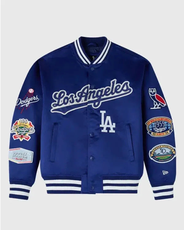 New Era MLB Los Angeles Dodgers Varsity Jacket - back view