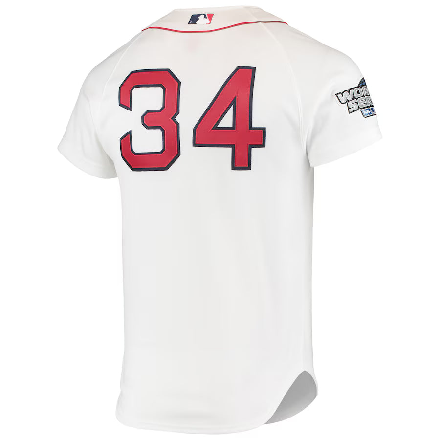 Men's Boston Red Sox David Ortiz Mitchell & Ness White 2004 Cooperstown Collection Home Authentic Jersey Kansas Jacket