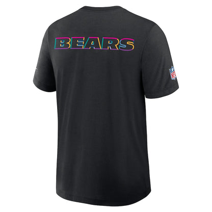 Chicago Bears Nike Black 2025 NFL Crucial Catch Tri-Blend Dri-FIT T-Shirt Trendy Layer