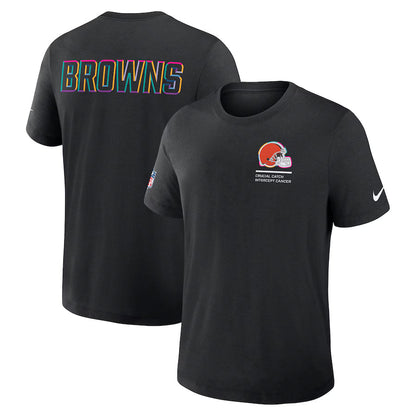 Cleveland Browns Nike Black 2025 NFL Crucial Catch Tri-Blend Dri-FIT T-Shirt Trendy Layer