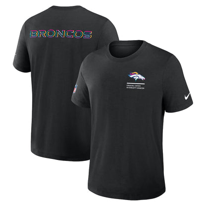Denver Broncos Nike Black 2025 NFL Crucial Catch Tri-Blend Dri-FIT T-Shirt Trendy Layer