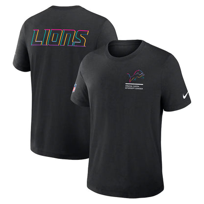 Detroit Lions Nike Black 2025 NFL Crucial Catch Tri-Blend Dri-FIT T-Shirt Trendy Layer