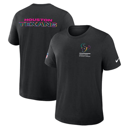 Houston Texans Nike Black 2025 NFL Crucial Catch Tri-Blend Dri-FIT T-Shirt Trendy Layer
