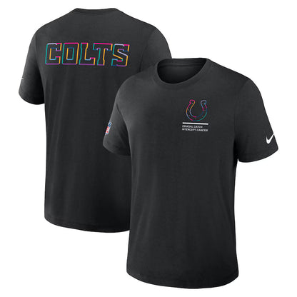 Indianapolis Colts Nike Black 2025 NFL Crucial Catch Tri-Blend Dri-FIT T-Shirt Trendy Layer