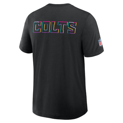 Indianapolis Colts Nike Black 2025 NFL Crucial Catch Tri-Blend Dri-FIT T-Shirt Trendy Layer