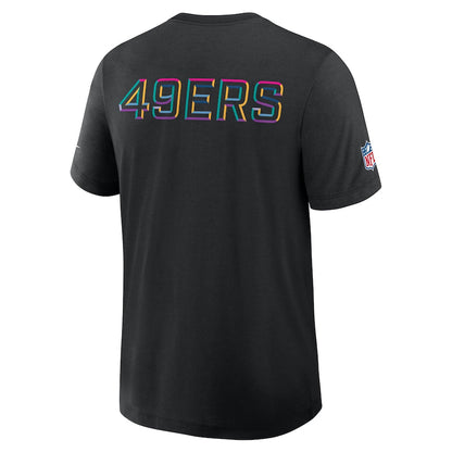 San Francisco 49ers Nike Black 2025 NFL Crucial Catch Tri-Blend Dri-FIT T-Shirt Trendy Layer