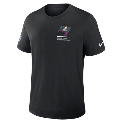 Tampa Bay Buccaneers Nike Black 2025 NFL Crucial Catch Tri-Blend Dri-FIT T-Shirt Trendy Layer