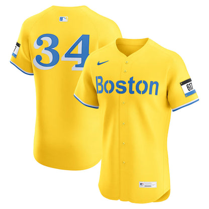 Men's Boston Red Sox David Ortiz Nike Gold City Connect Elite Jersey Kansas Jacket