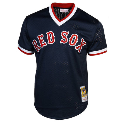 Mitchell & Ness Wade Boggs Boston Red Sox 1992 Authentic Cooperstown Collection Batting Practice Jersey - Navy Blue Kansas Jacket