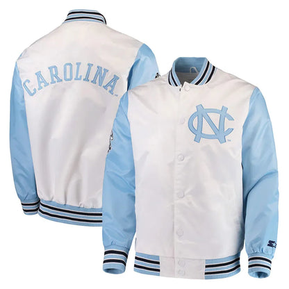 North Carolina Tar Heels the Rookie Satin Jacket - side view