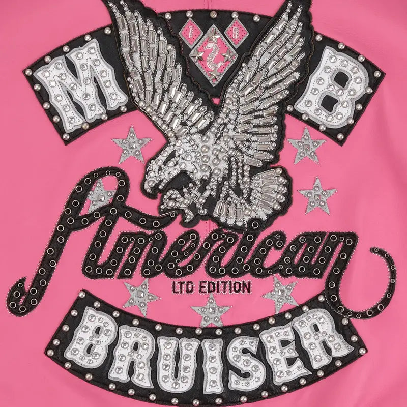 Pelle Pelle American Bruiser Plush Women's Crop Jacket - side view