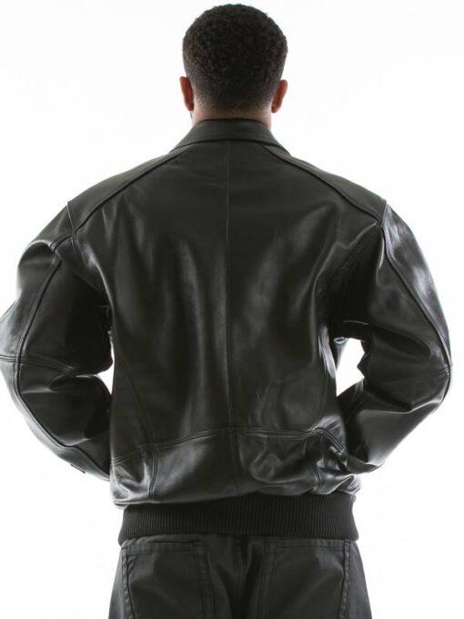 Pelle Pelle Applique Black Plush Jacket - side view