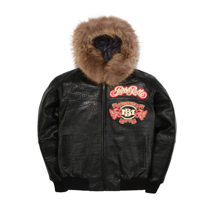 Pelle Pelle World Tour Hooded Black Jacket