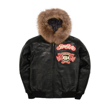 Pelle Pelle World Tour Hooded Black Jacket