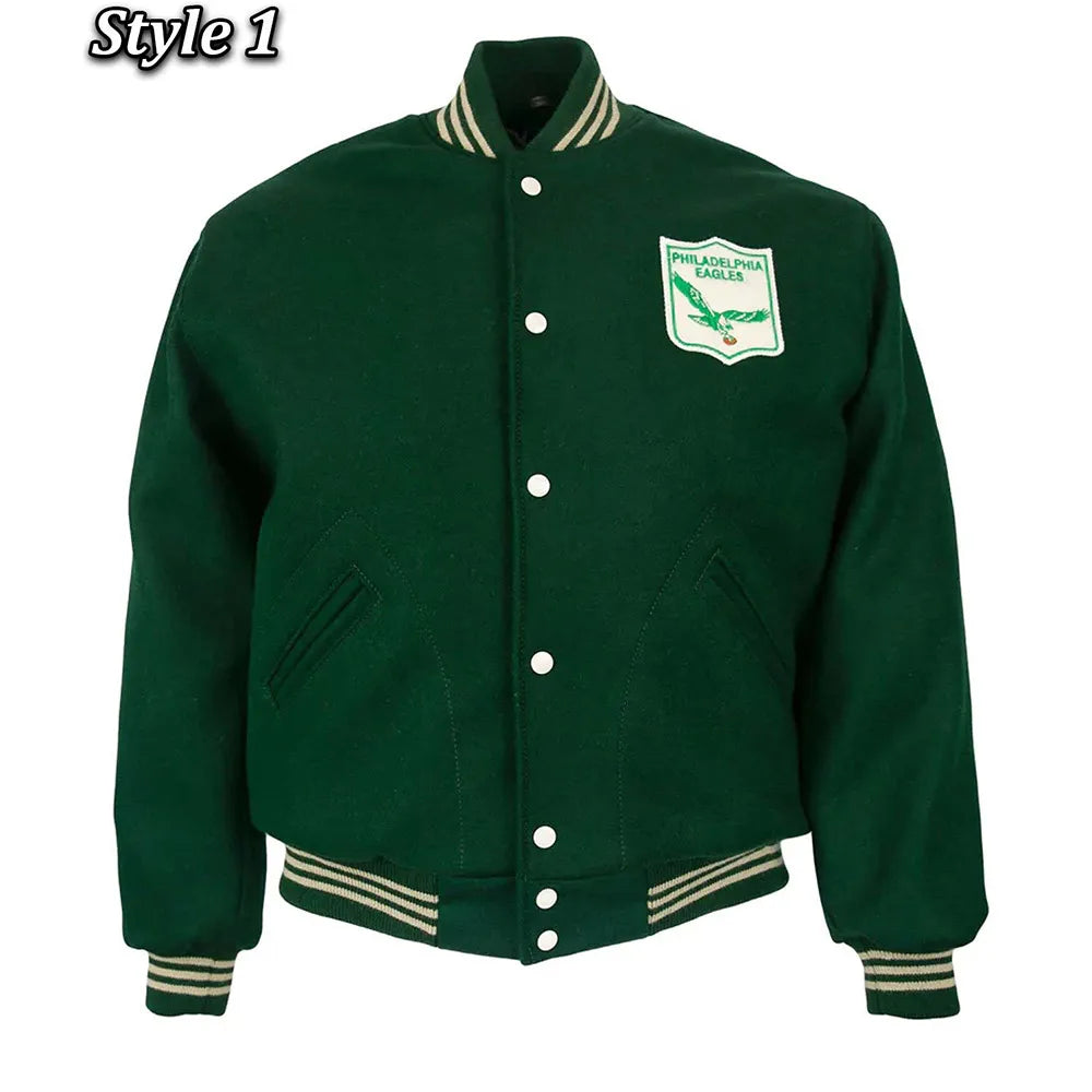 1960 Philadelphia Eagles Green Varsity Jacket