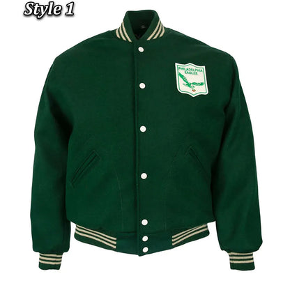 1960 Philadelphia Eagles Green Varsity Jacket