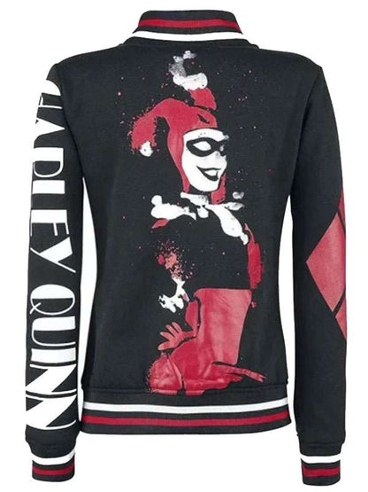 Suicide Squad Harley Quinn Varsity Jacket - back view