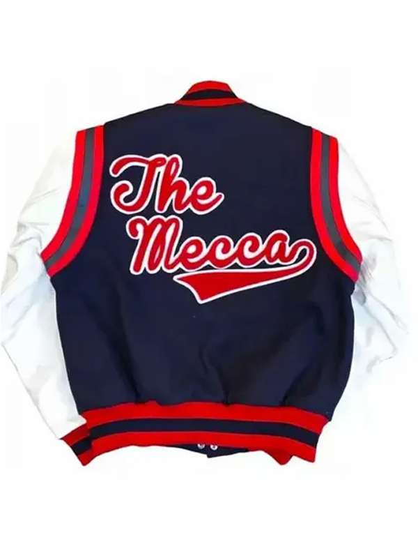 Howard University the Mecca Varsity Jacket - back view