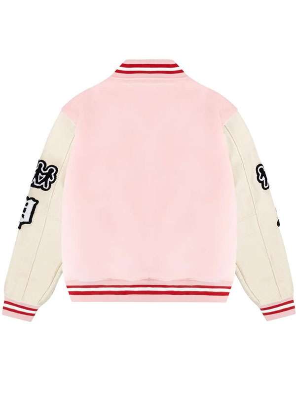 Strawberry Park Valentines Day Varsity Jacket - back view