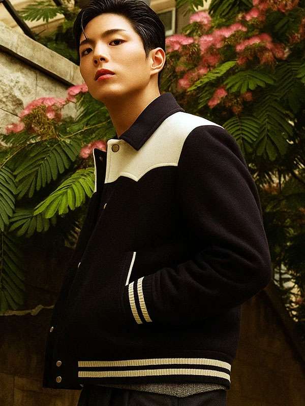 Good Boy Park Bo Gum Varsity Jacket - back view