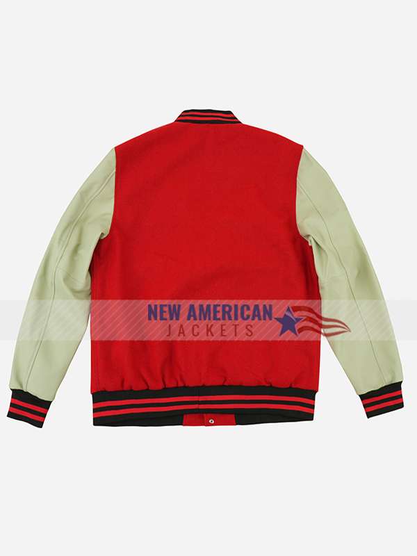 Cory Monteith Glee Letterman Jacket - side view