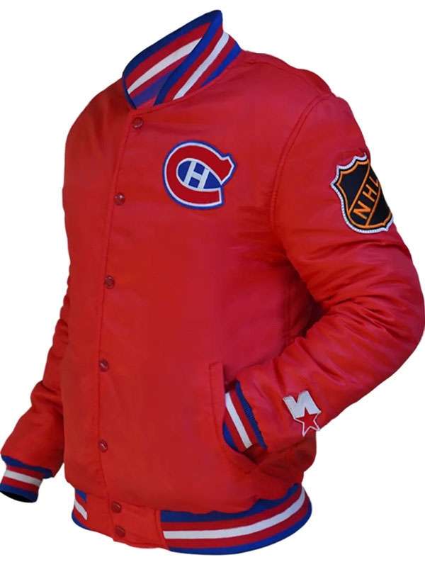 Montreal Canadiens Red Varsity Jacket