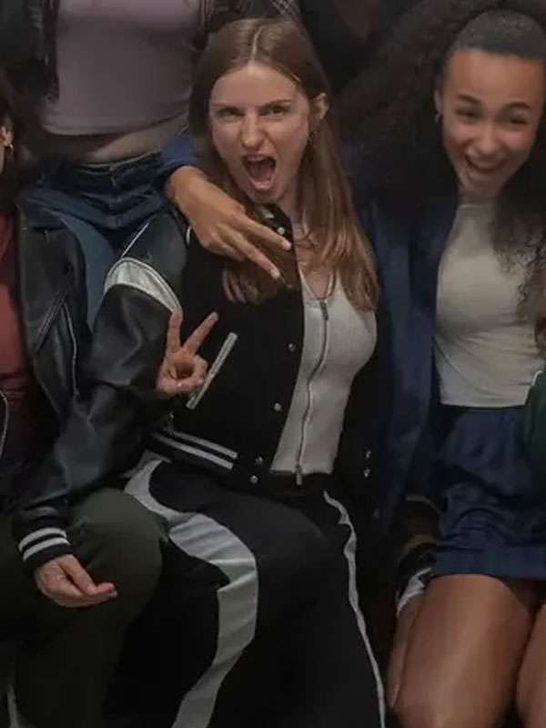 Ted Lasso Lizzie Davis Black Varsity Jacket
