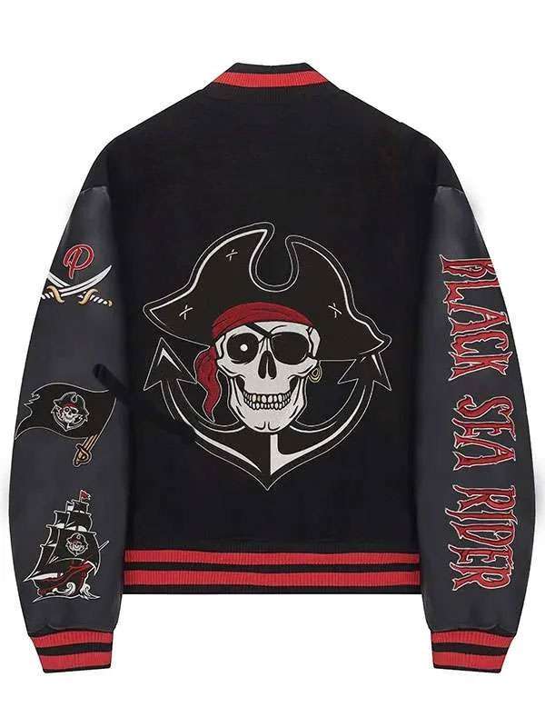 Pirate Sea Rider Varsity Jacket - back view