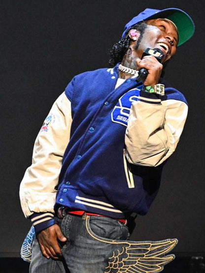 The Tonight Show Lil Uzi Vert Varsity Jacket - alternate view