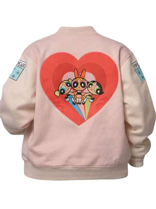 The Powerpuff Girls Varsity Jacket - back view
