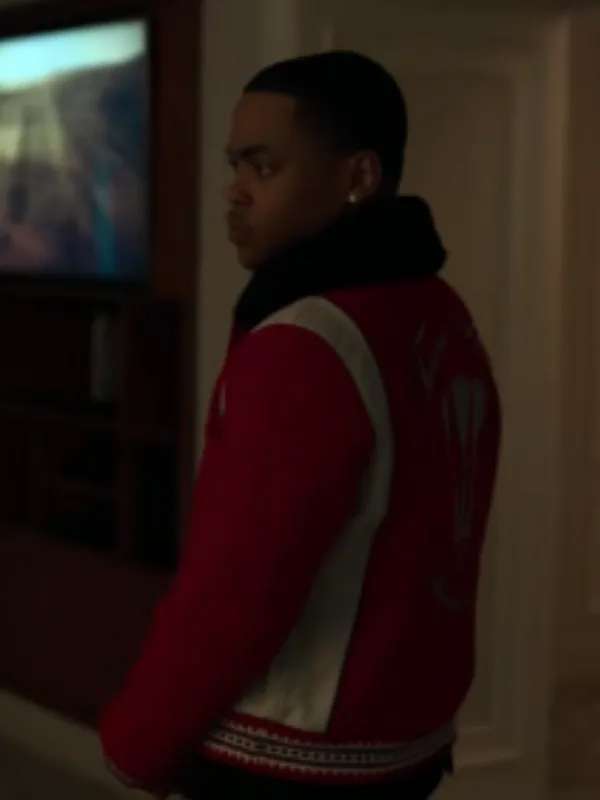 Power Book II Ghost S04 Tariq St Patrick Varsity Jacket - side view
