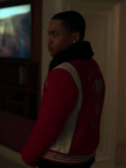Power Book II Ghost S04 Tariq St Patrick Varsity Jacket - side view