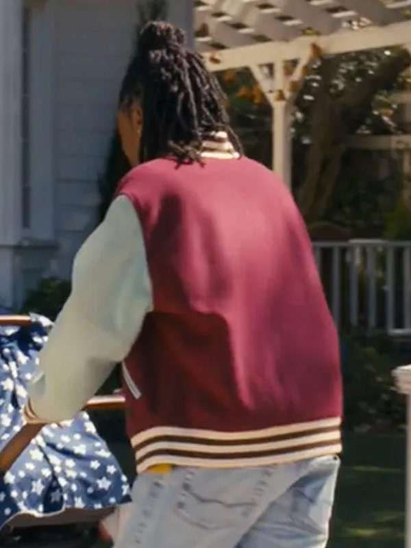 Rj Cyler the Burbs Varsity Jacket - back view