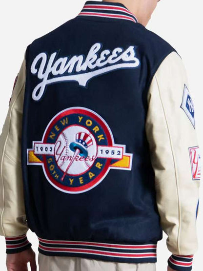 50th Year New York Yankees Varsity Jacket - back view