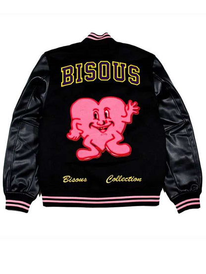 Leo Reich Too Much Black Varsity Jacket