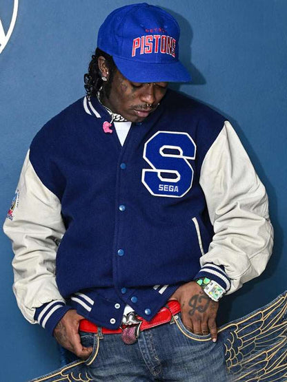 The Tonight Show Lil Uzi Vert Varsity Jacket - alternate view