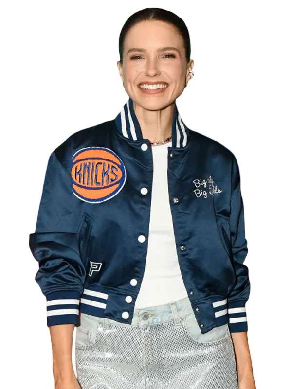 Sophia Bush Vintage Knicks Varsity Jacket
