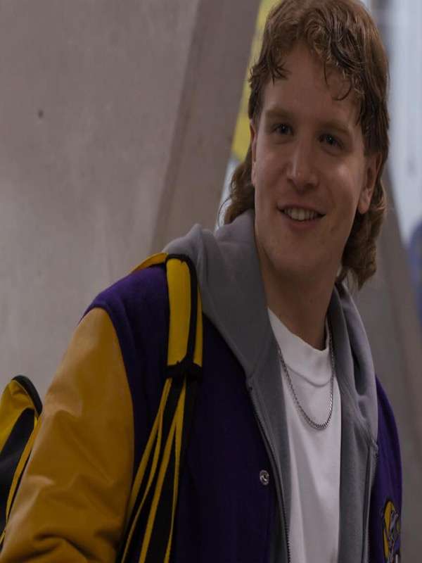 Aidan Shaw Finding Her Edge Varsity Jacket - side view