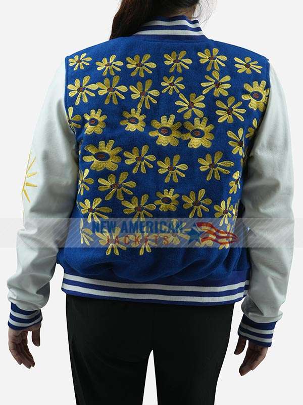 Power Book II Ghost Effie Blue and White Varsity Jacket