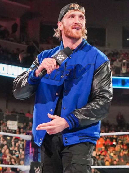 Logan Paul WWE Varsity Jacket - side view