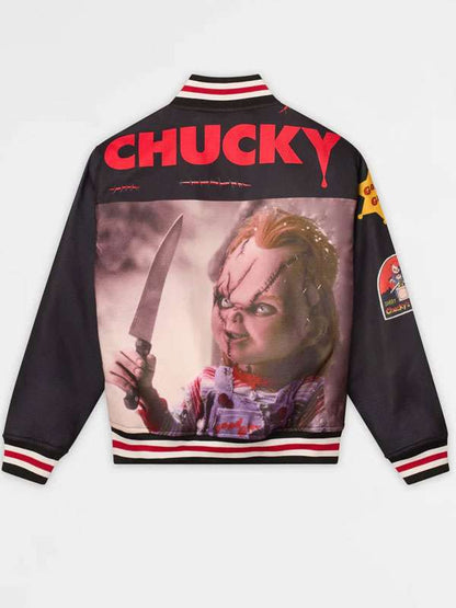 Halloween Chucky Black Varsity Jacket
