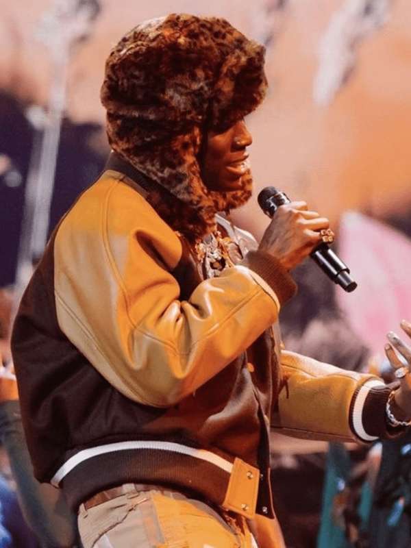 Brit Awards 2024 Rema Varsity Jacket - back view