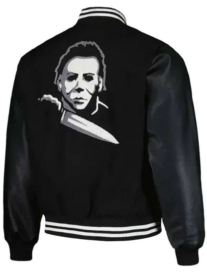 Michael Myers Black Varsity Jacket