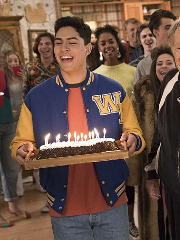Ruben Amaro JR the Goldbergs Varsity Jacket - back view
