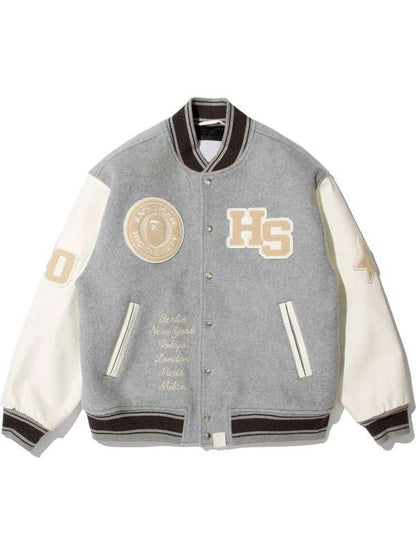 BAPE X Highsnobiety Varsity Jacket - back view