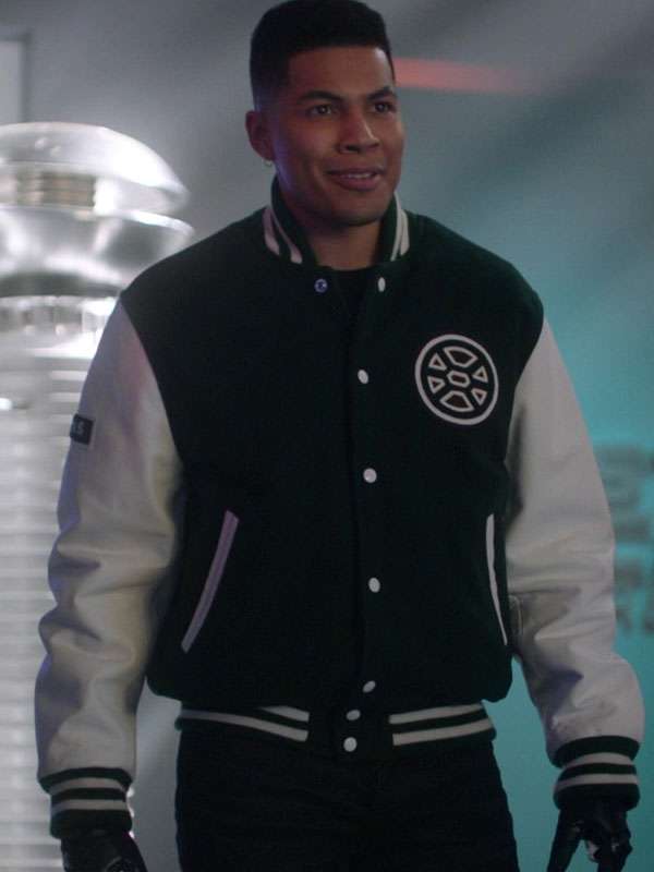 Deon Owens the Flash S08 Varsity Jacket - side view