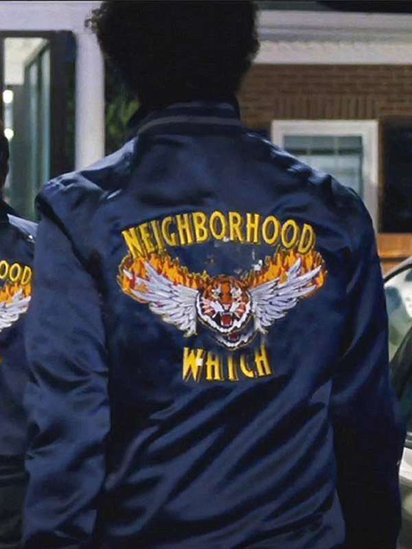 Ben Stiller the Watch Neighborhood Varsity Jacket - detail view